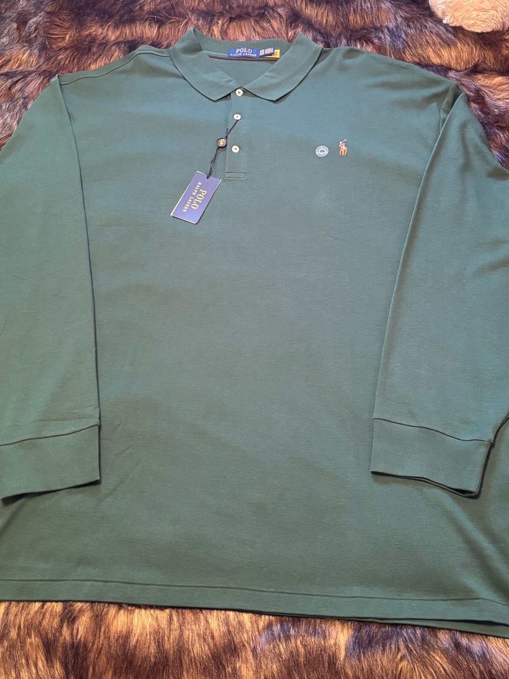 Polo by Ralph Lauren Dark Green Long-Sleeve Polo Shirt